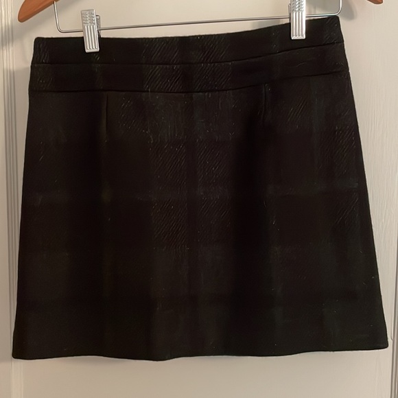 Jcrew Plaid Wool Mini Skirt Size 2 - Picture 2 of 3